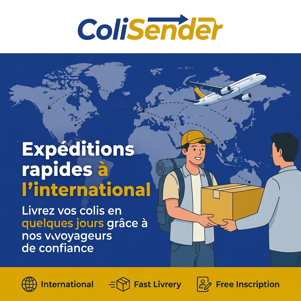 Expéditions rapides à l'international